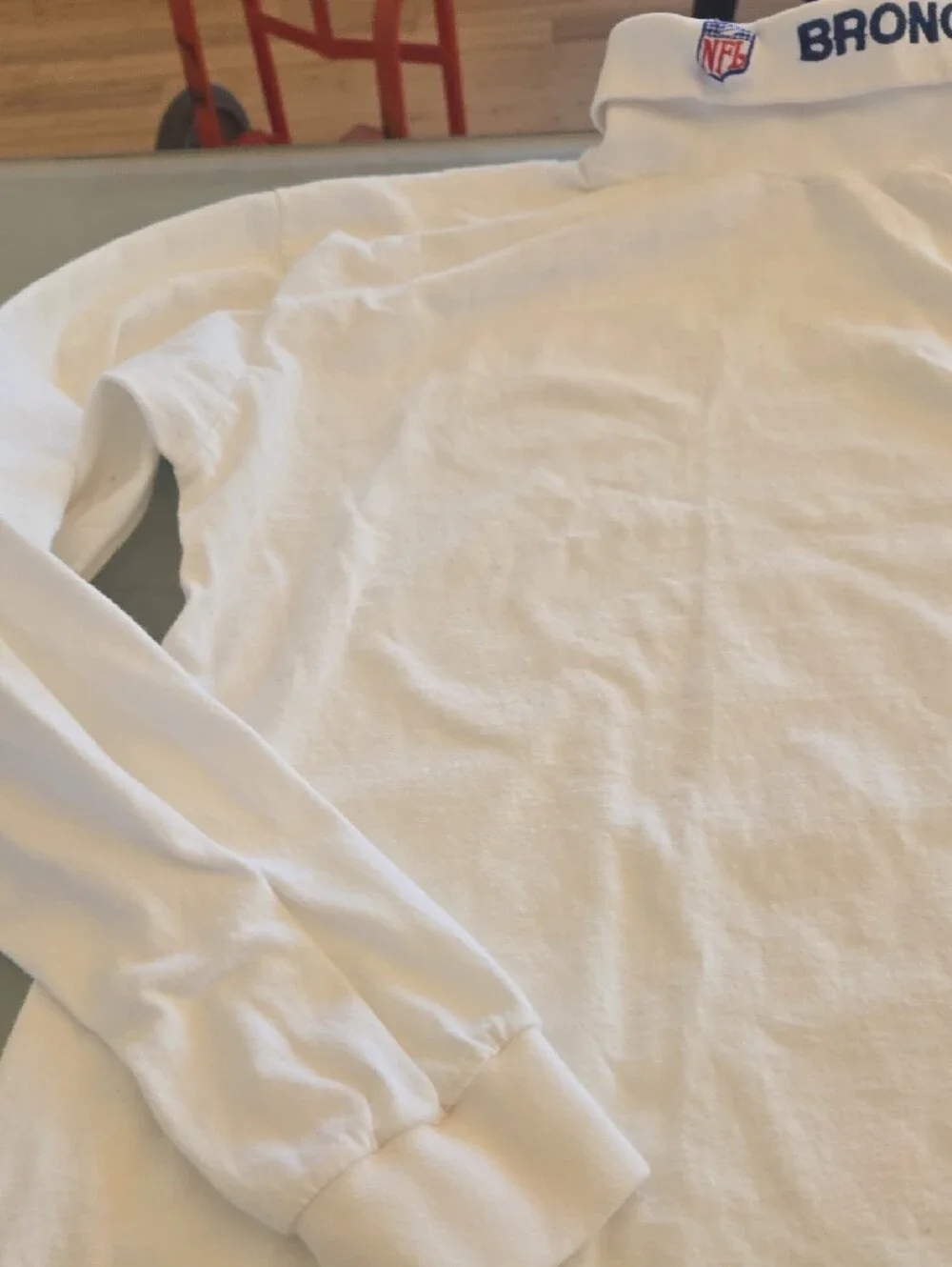 NFL Broncos White Long-Sleeve Tee by MaxIT